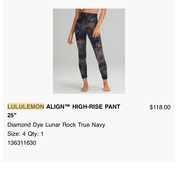Lululemon align leggings gently worn. - Picture 4 of 4